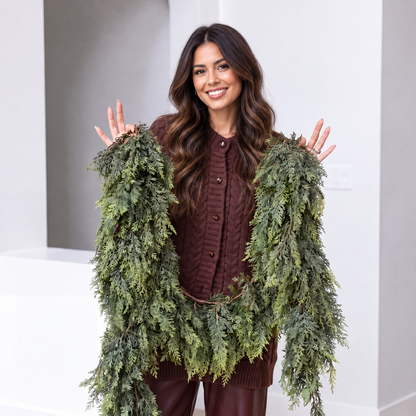 6ft Artificial Cedar Garland