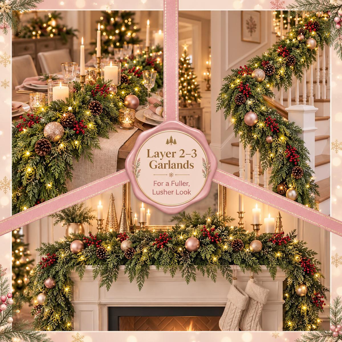 6ft Artificial Cedar Garland