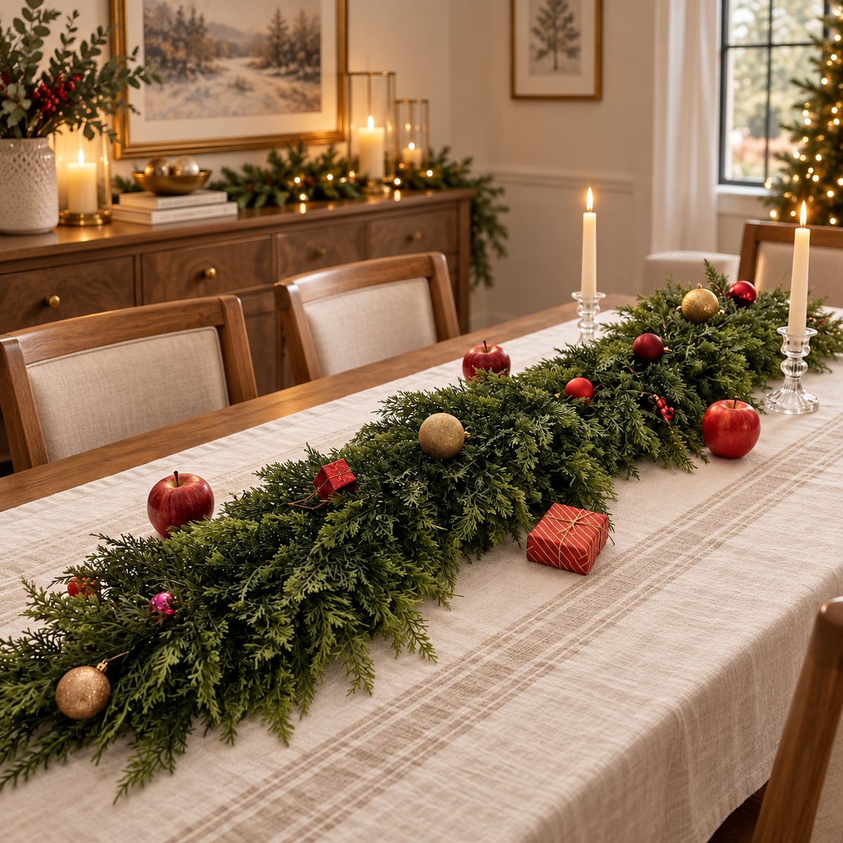6ft Artificial Cedar Garland